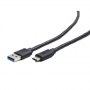Cablexpert | USB-C cable | Male | 9 pin USB Type A | Male | Black | 24 pin USB-C | 1 m - 3
